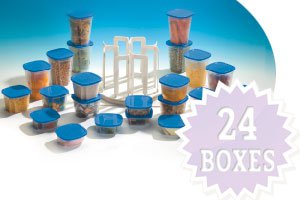 24 OPBERGDOOSJES IN PRAKTISCHE CAROUSSEL